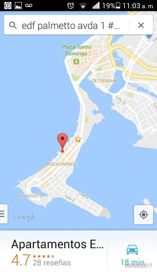 Apto Frente Al Mar Bocagrande Apartamento