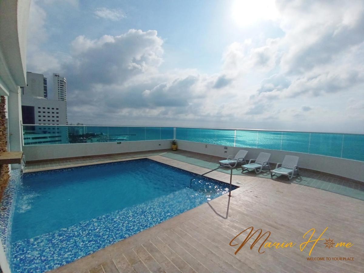 Elegant Ocean - Front 2br 6 Floor Apartamento Cartagena