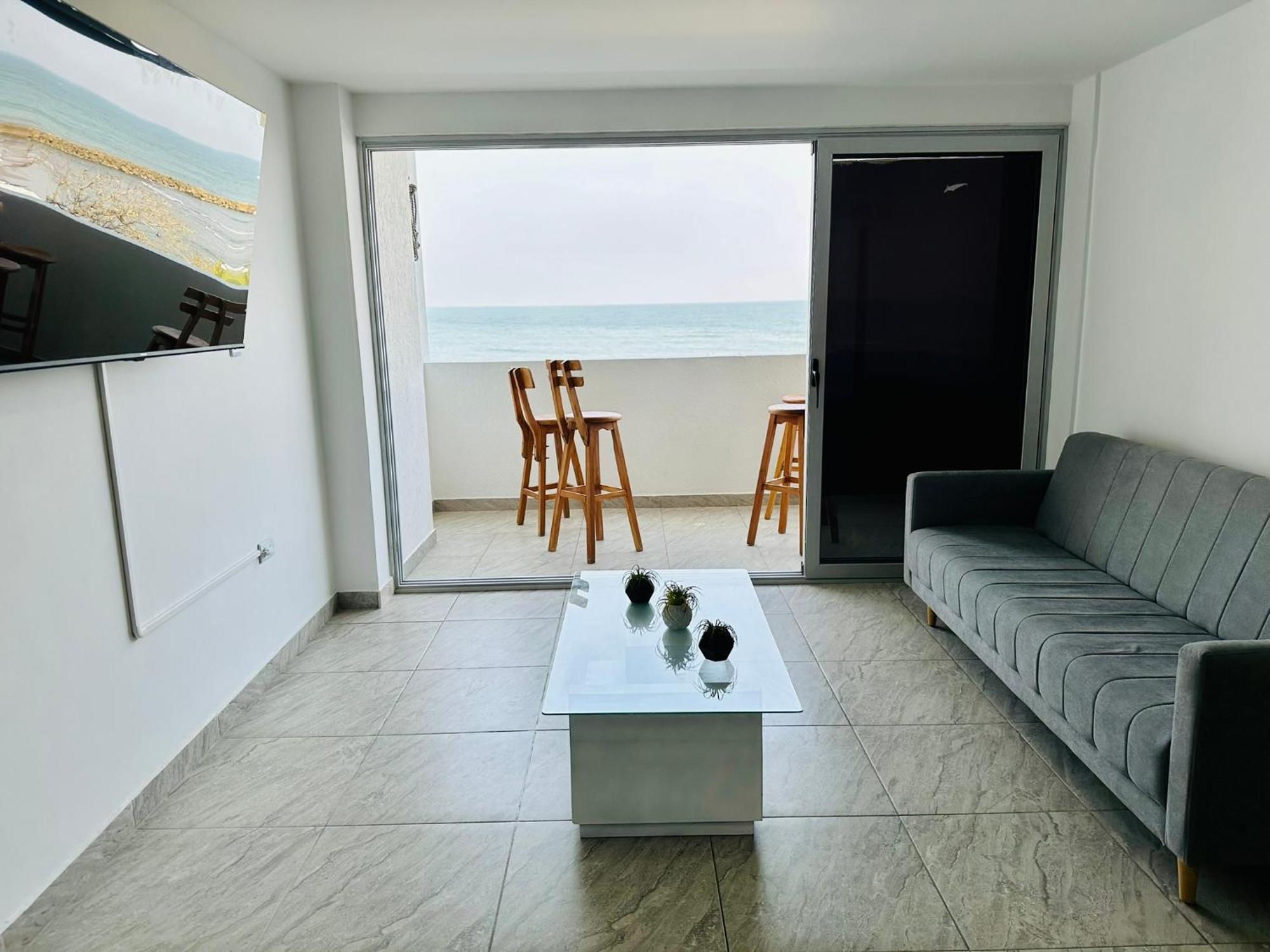 Espectacular Ocean View, De Dos Cuartos, Con Vista Al Mar, En De Indias Apartamento Cartagena