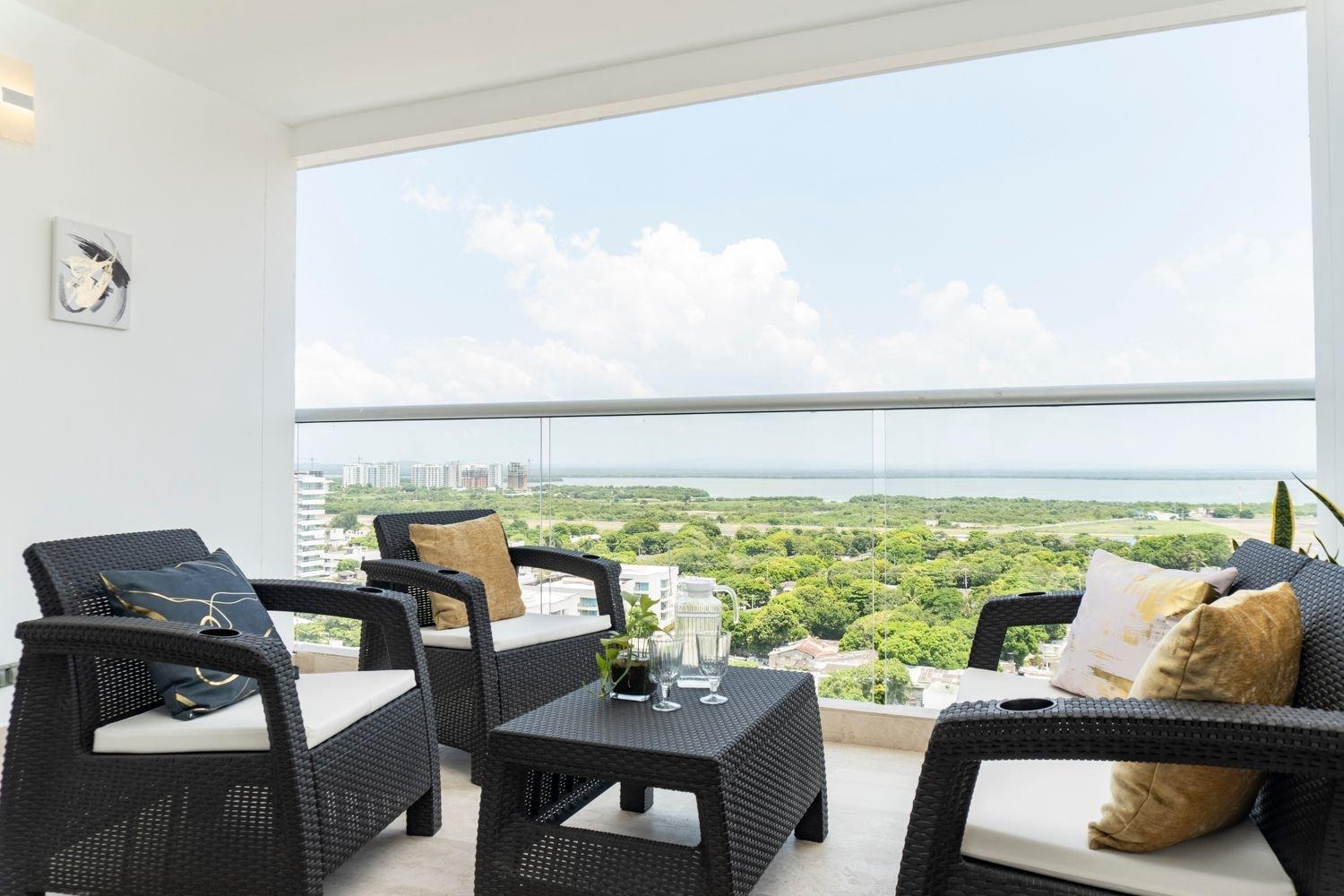 Apartment Cb1432 Acogedora 2min Aeropuerto-balconpriv