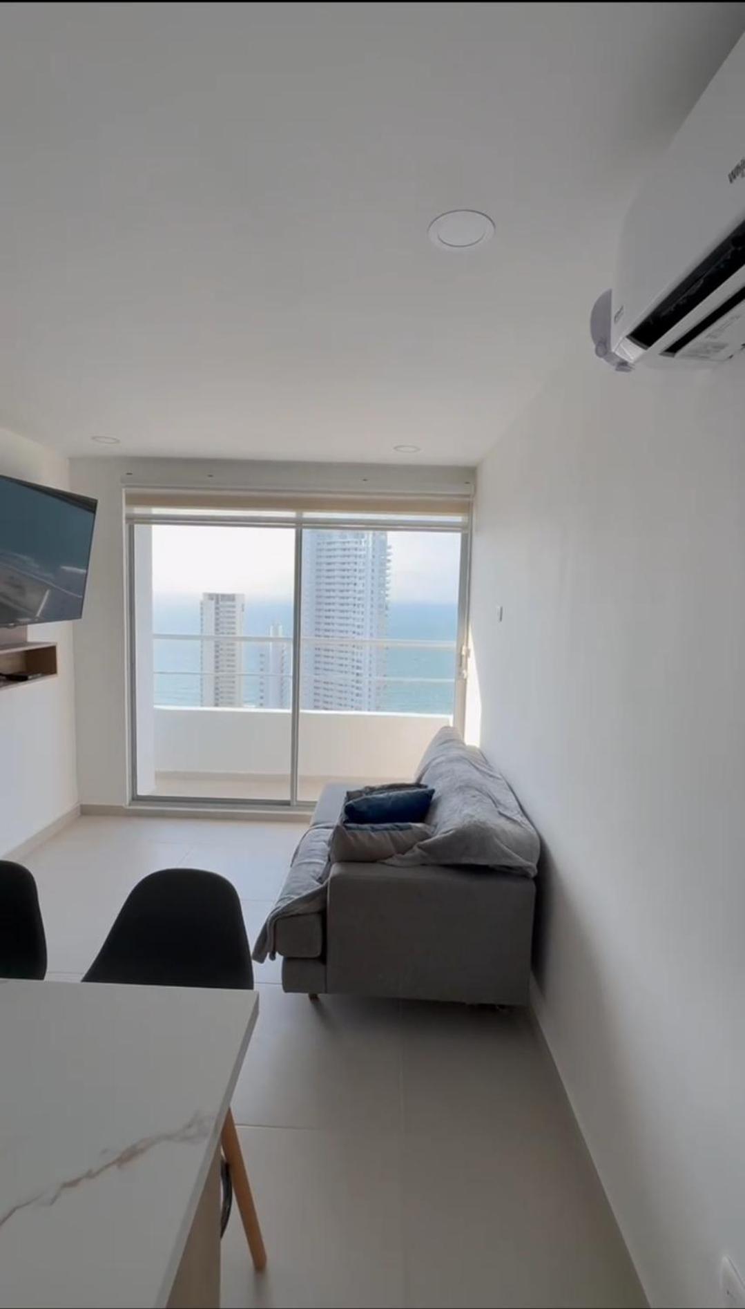 Apto Moderno, Vista Al Mar, 3 Hab, Cerca Playa Cartagena
