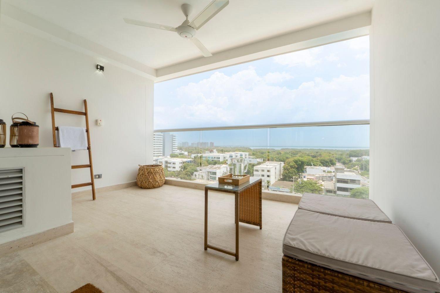 Apartment Cb834 Vista Hermosa - Cama Queen Balcon Priv Cartagena