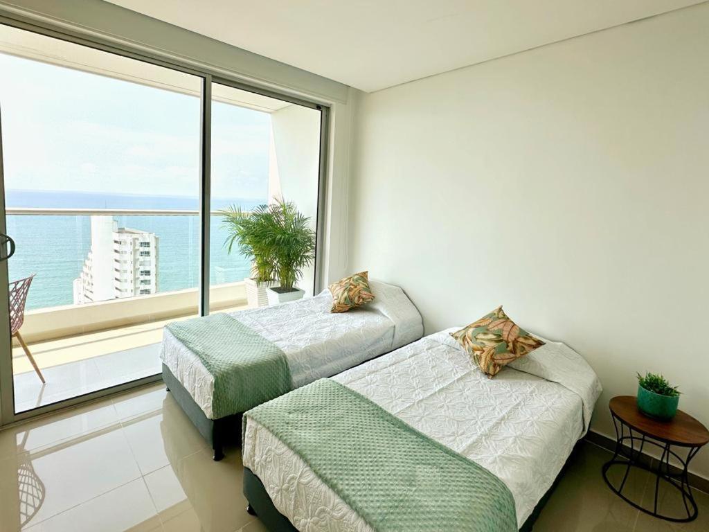 Espectacular Apartamento Piso Alto Con Excelente Vista Al Mar Y A La Ciudad Amurallada Apartamento Cartagena