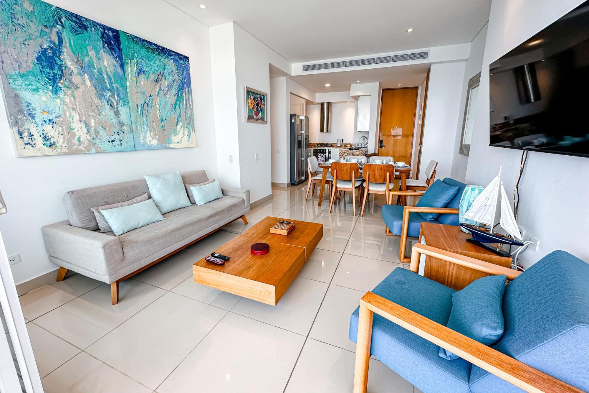 Apartamento Con Vista Al Mar Bocagrande Cartagena