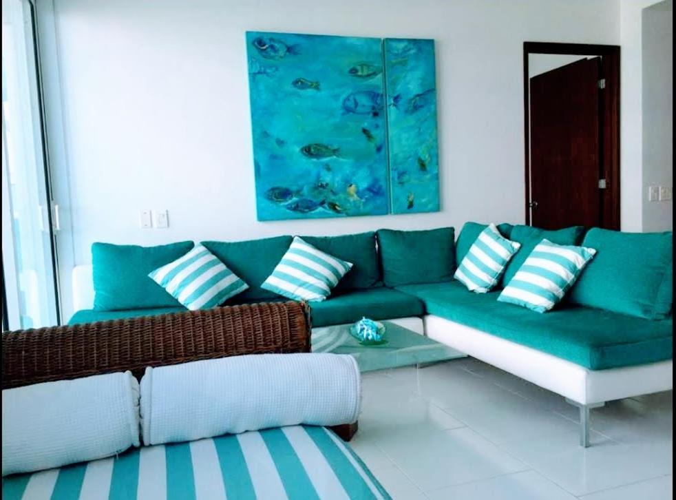 Apartamento Con Excelente Vista Al Mar Dos Alcobas Morros Cartagena