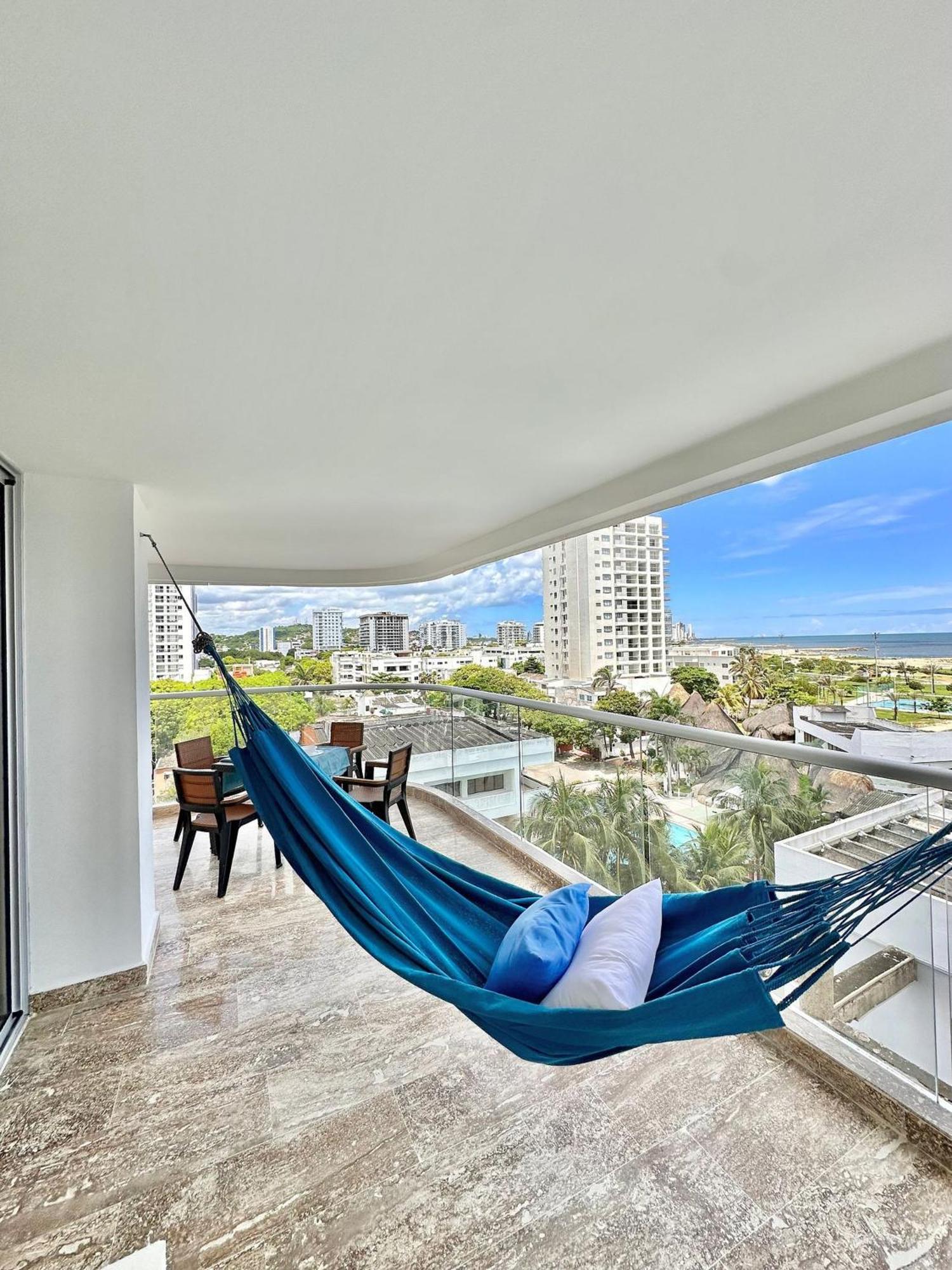 Cb601 Acogedora Gran Balcon Vista Mar Wifi Apartamento *