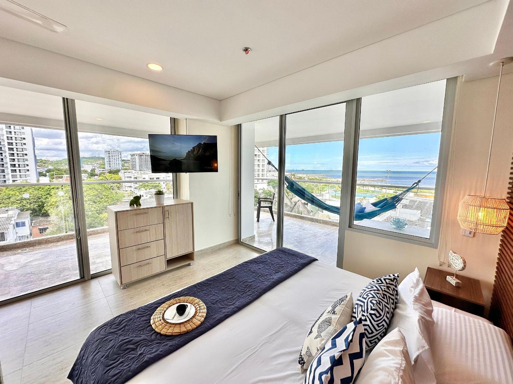Cb601 Acogedora Gran Balcon Vista Mar Wifi