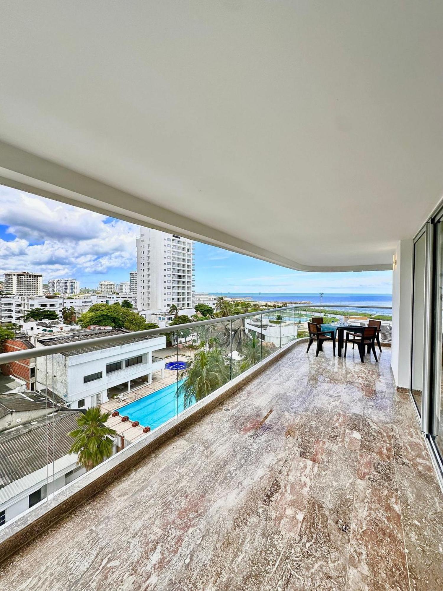 Cb601 Acogedora Gran Balcon Vista Mar Wifi Apartamento *