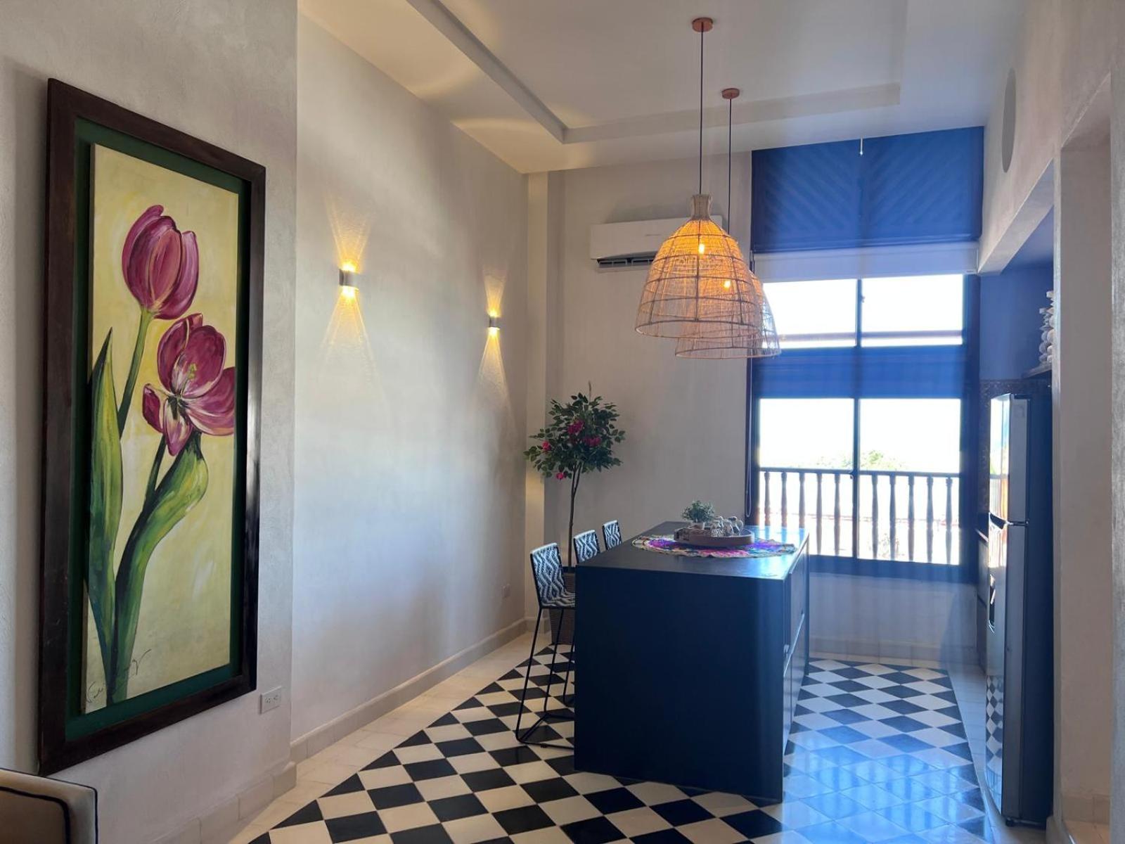 Apartamento Trendy Loft Con Vista Sobre La Ciudad Amurallada Cartagena