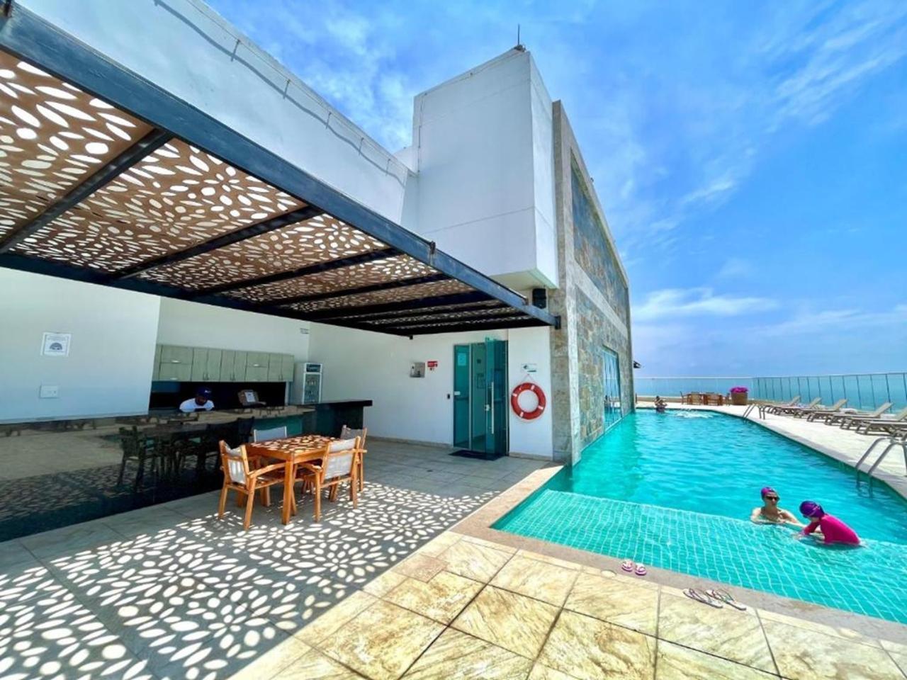 Apartamento 2p1-al De 2 Alcobas Frente Al Mar Con Aire Acondicionado Y Wifi Cartagena