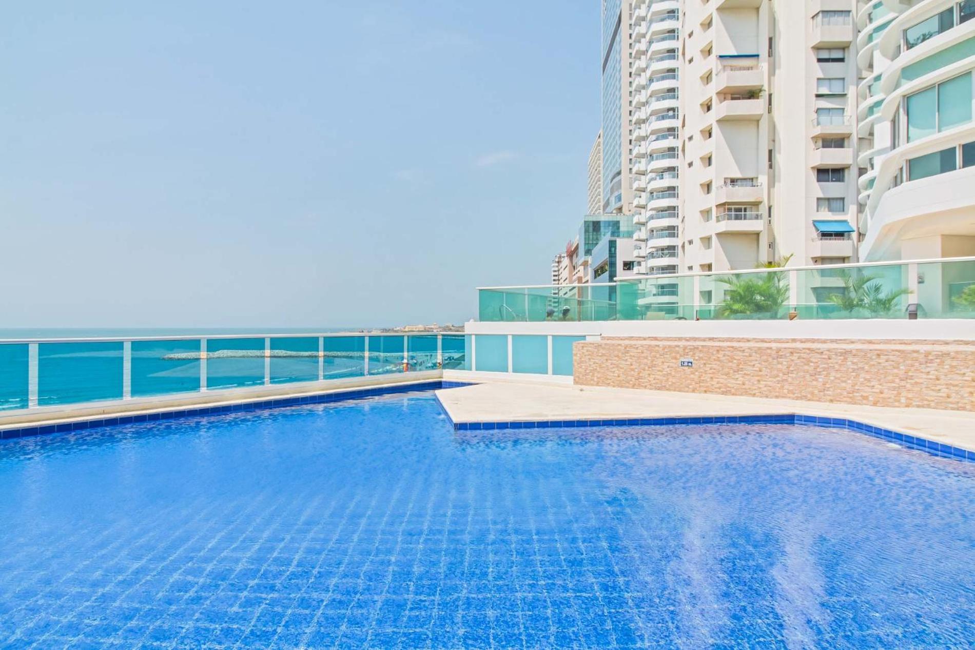 Vista De Lujo Al Mar Y La Bahia Apartamento Cartagena