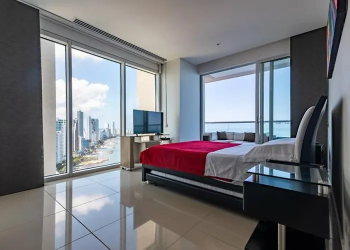 Apartamento De Lujo H2 Plaza Bocagrande Cartagena