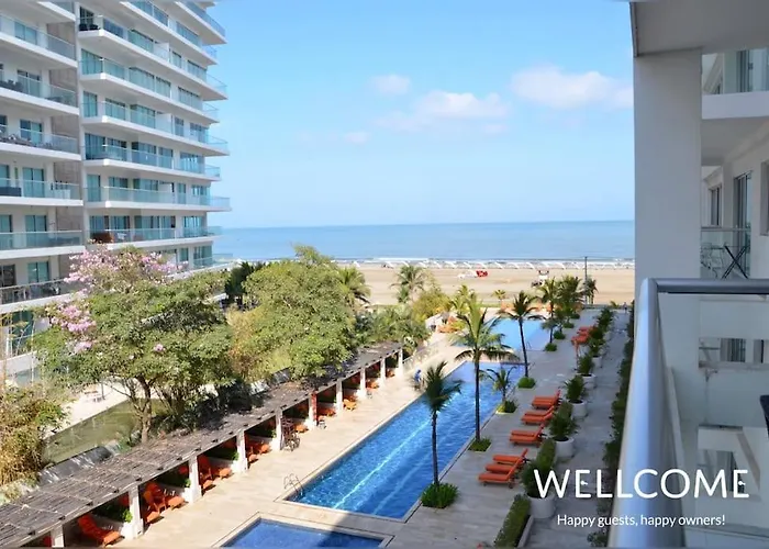 Moderno Apto Vista Al Mar Y Piscina-Morros 3