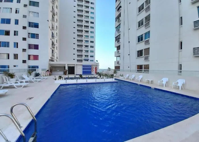 Comodo Apartaestudio 211B Cartagena Bocagrande Cerca A La Playa