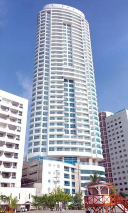 Bocagrande Vista Al Mar Piso 21 *