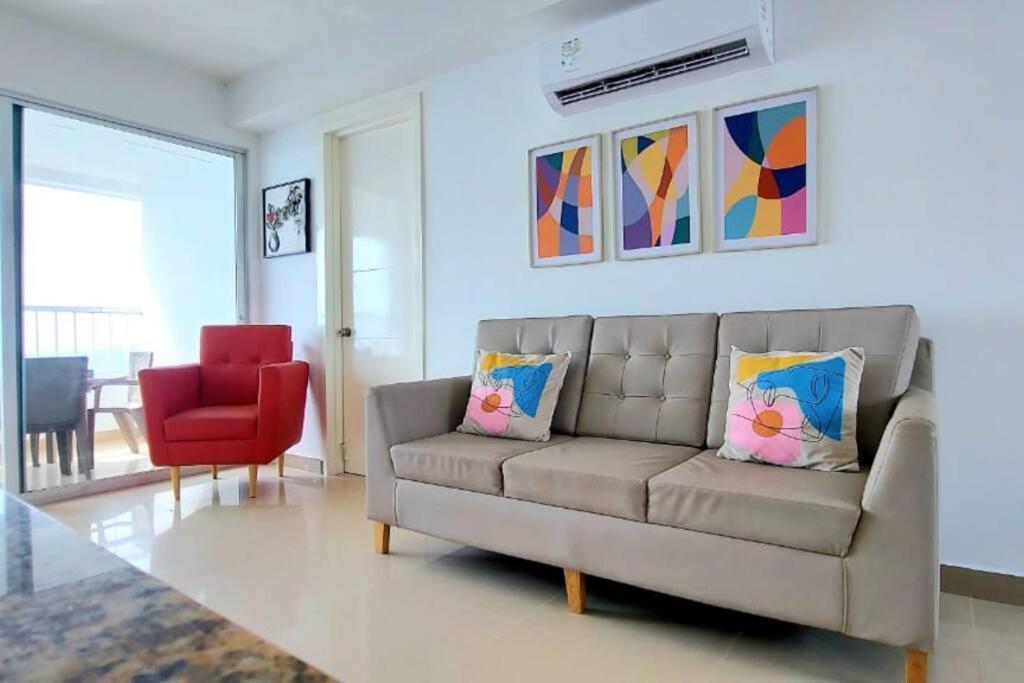 Hermoso Apartamento Vista Al Mar. Edf Palmetto 1 . Cartagena