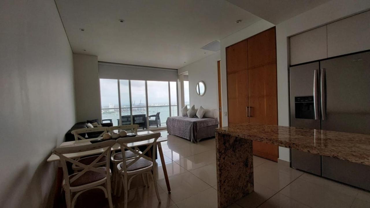 Cozy Con Excelente Vista En Edificio De Lujo - H2 Regency Apartamento Cartagena