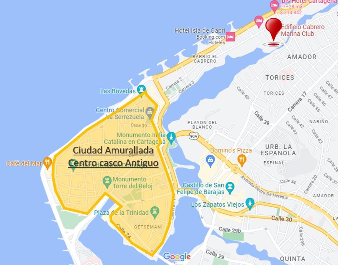 Espectacular Apartamento Con Excelente Vista Cabrero Marina Club Apartment Cartagena