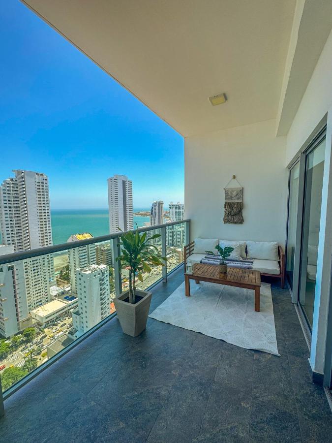 Amazing View-29th Floor Modern Apt-luxury Building Apartamento Cartagena