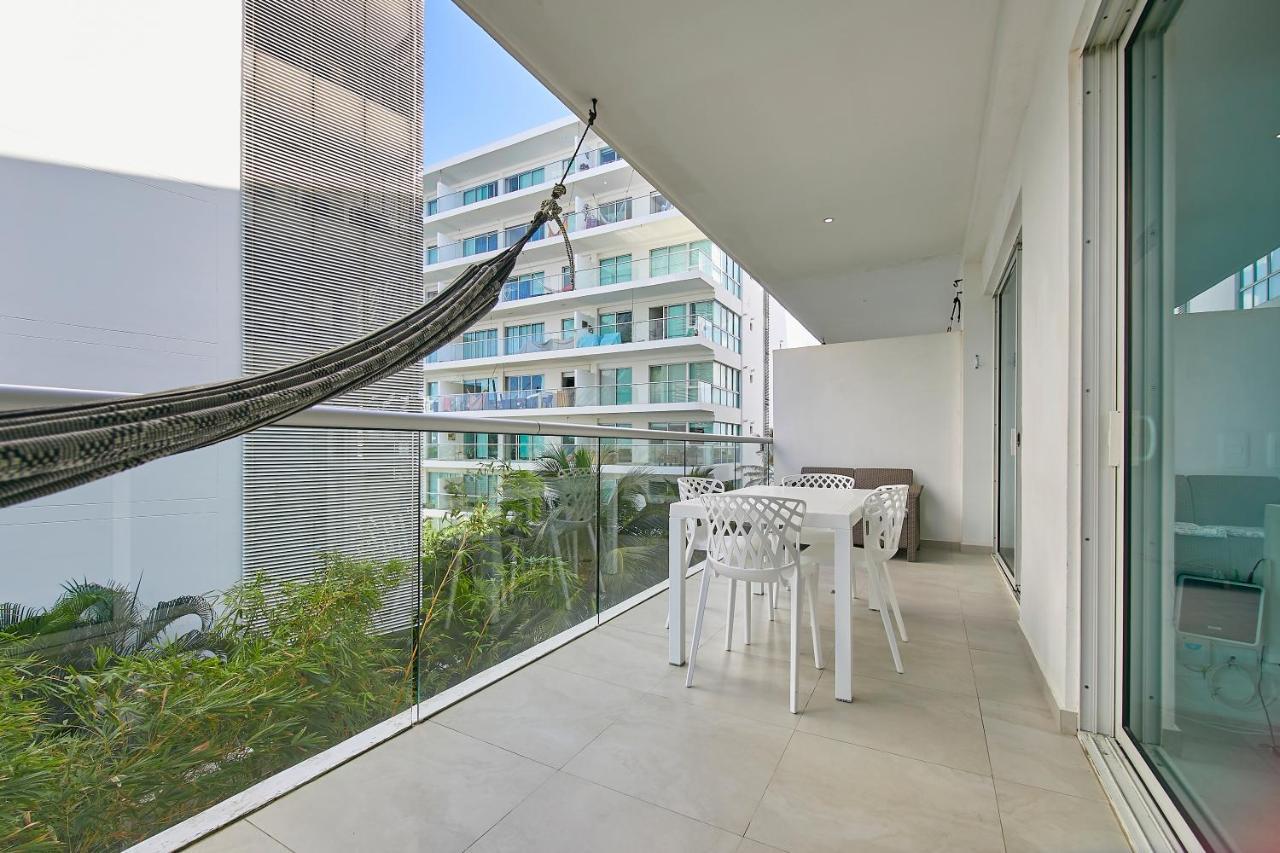 Apartamento En La Playa Con Terraza Y 4 Piscinas Cartagena