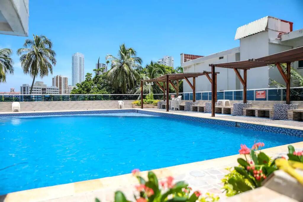 Hermoso Vista Al Mar El Laguito Apartamento Cartagena