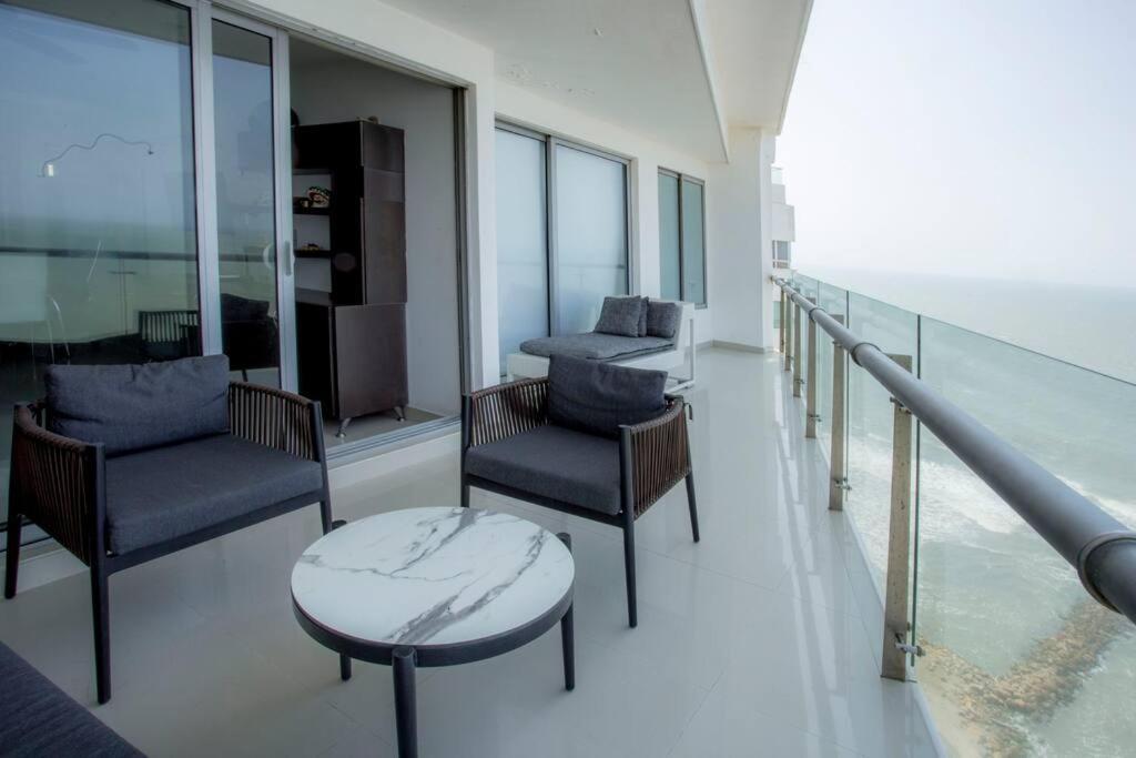 Apartamento Departamento De Lujo Frente A La Playa Cartagena