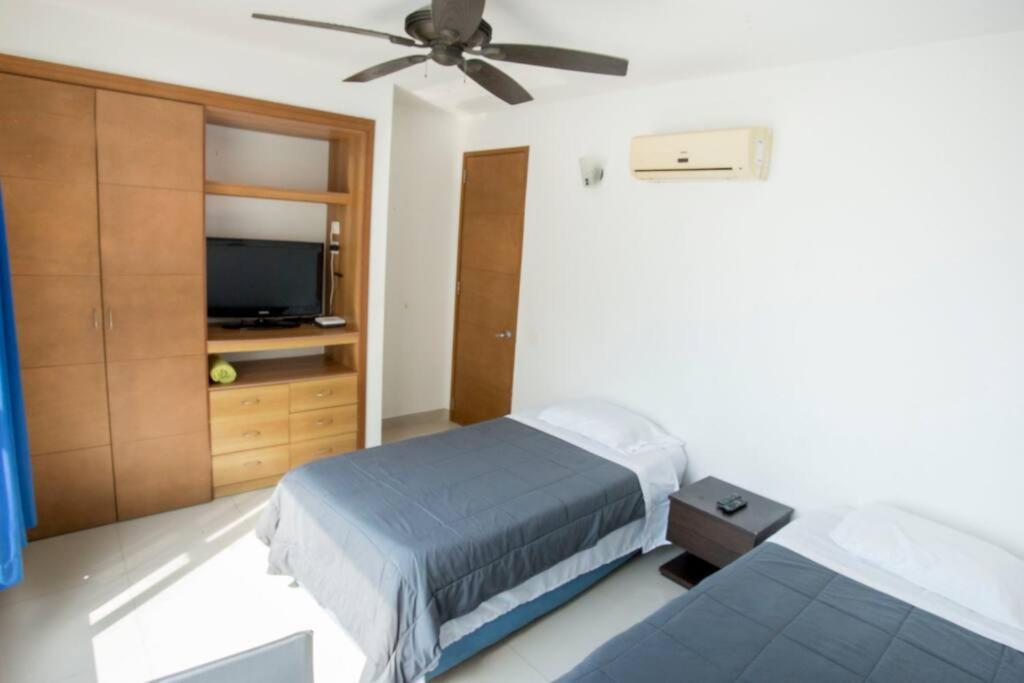 Apartamento Departamento De Lujo Frente A La Playa Cartagena