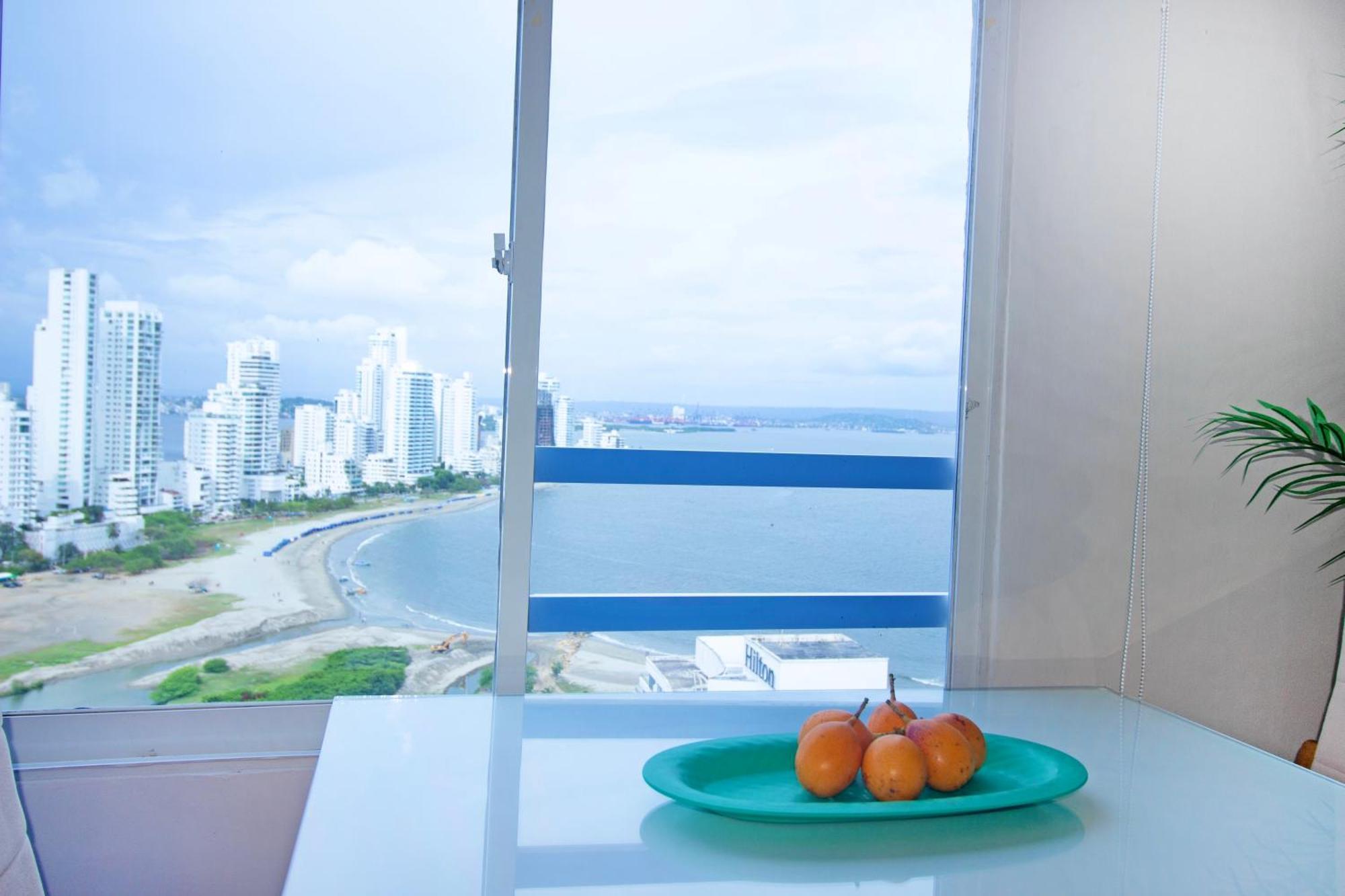 Apartamento Riviera Sunrise - Frente Al Mar Y Vista Panoramica A Toda La Ciudad Cartagena