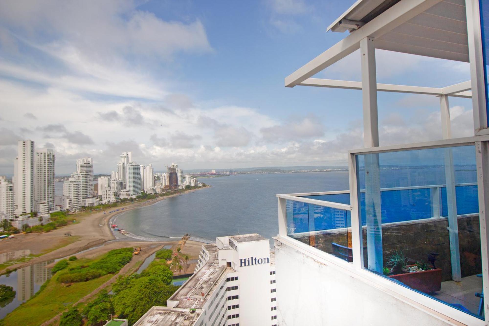 Apartamento Riviera Sunrise - Frente Al Mar Y Vista Panoramica A Toda La Ciudad Cartagena