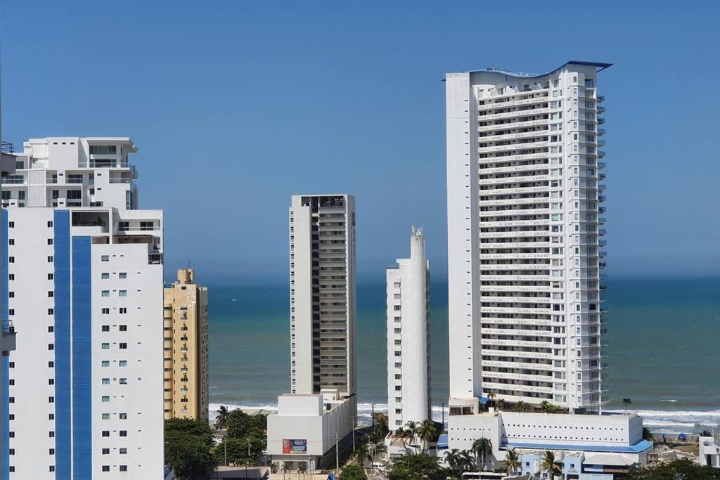 Acogedor Apto En Piso 22 Vista Al Mar Cartagena