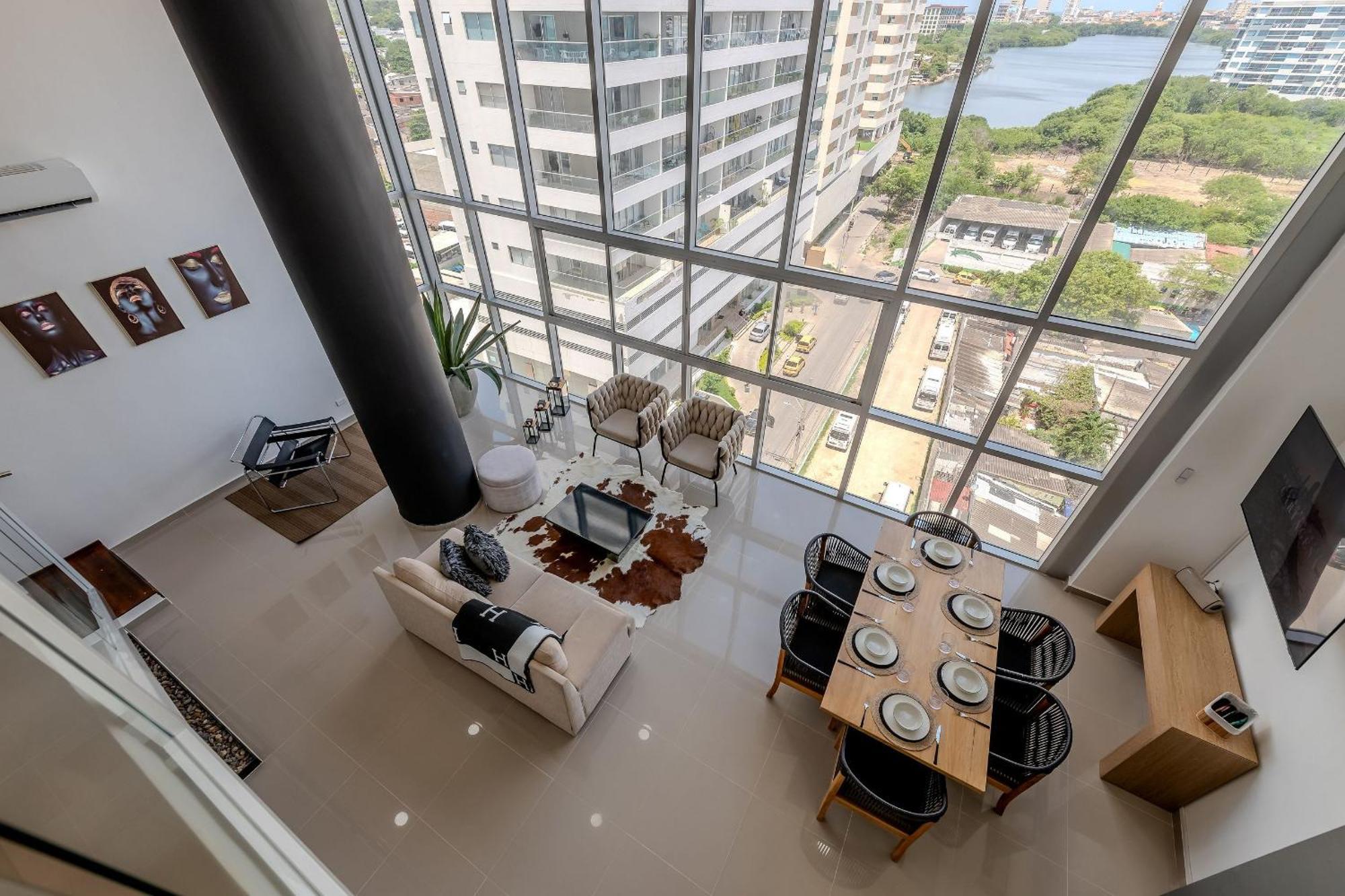 Modern 3br Duplex Apt. Great View And Location Apartamento Cartagena