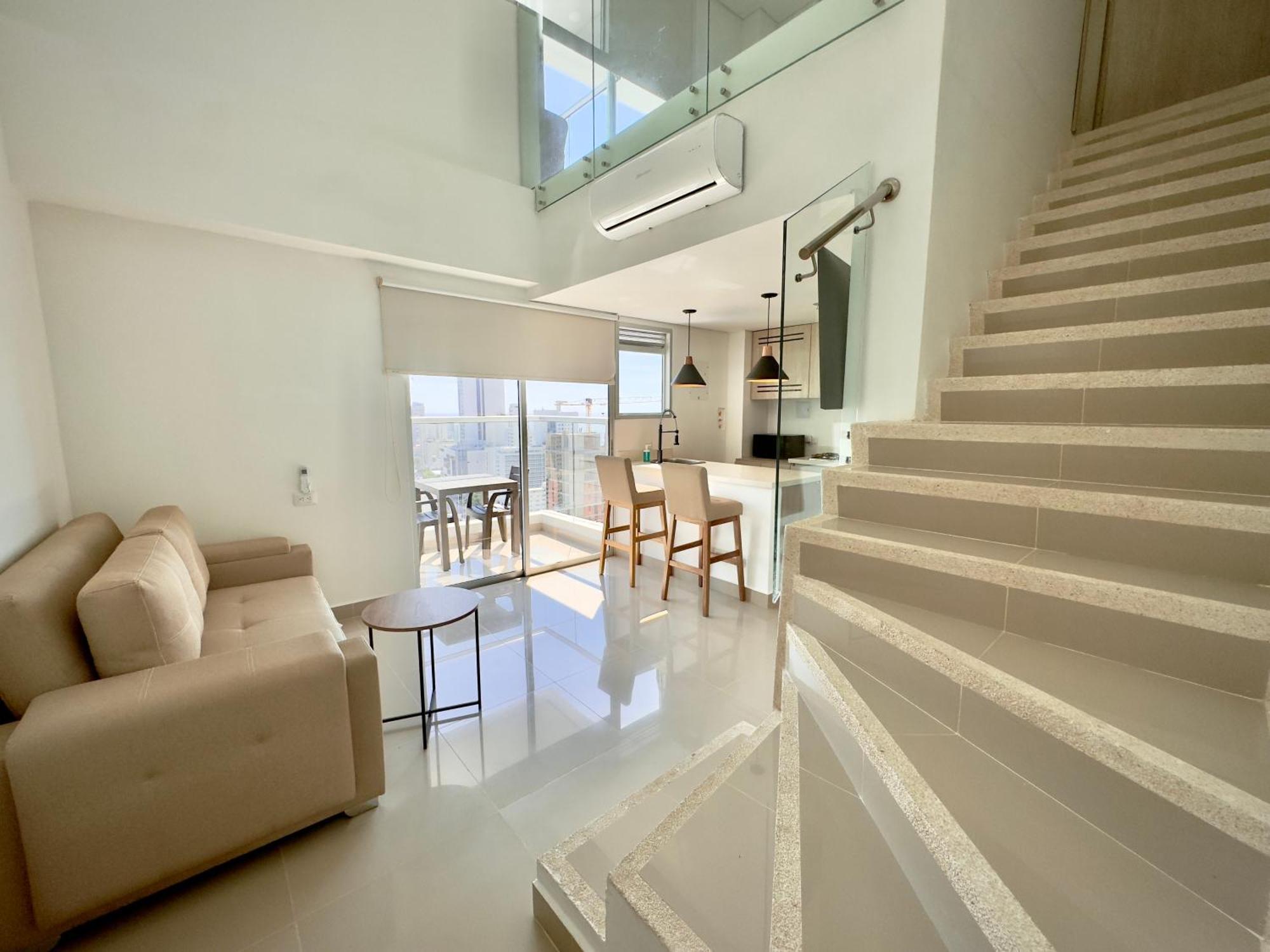 Apartamento Espectacular Duplex En Bocagrande Con Vista Al Mar Y La Bahia Cartagena