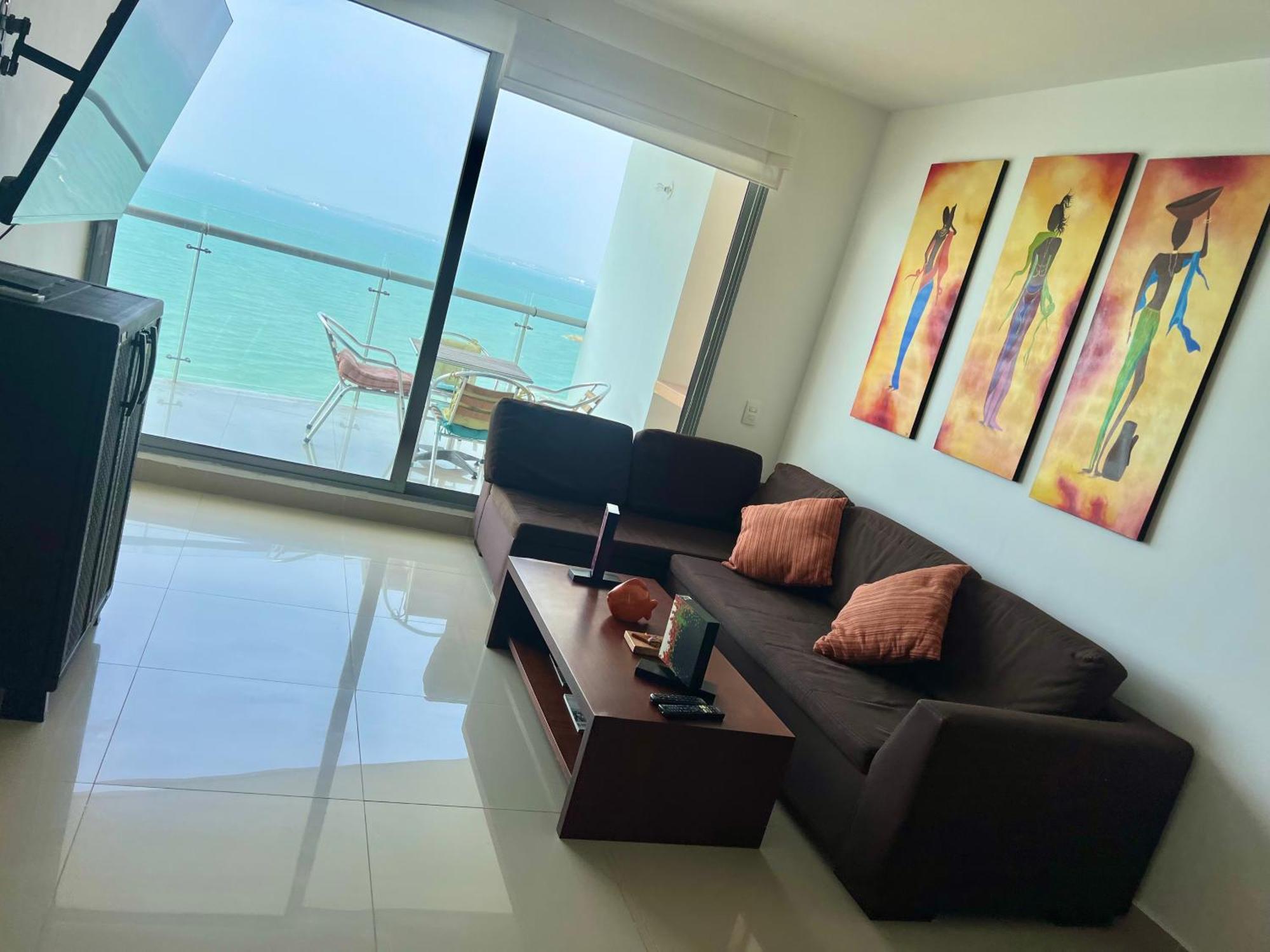Bocagrande Y Marbella Frente Al Mar,piscina Apartamento