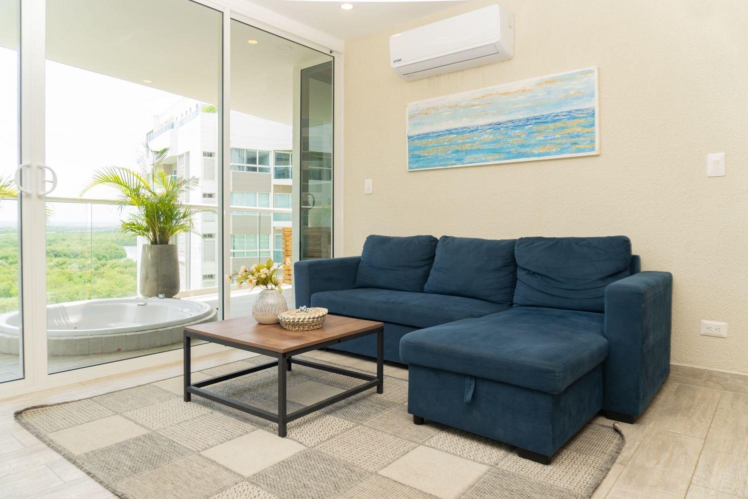 Apartamento Dq1102 Hermoso Con Jacuzzi Priv Y Vista Increible - 10 Min Centro Historico Cartagena