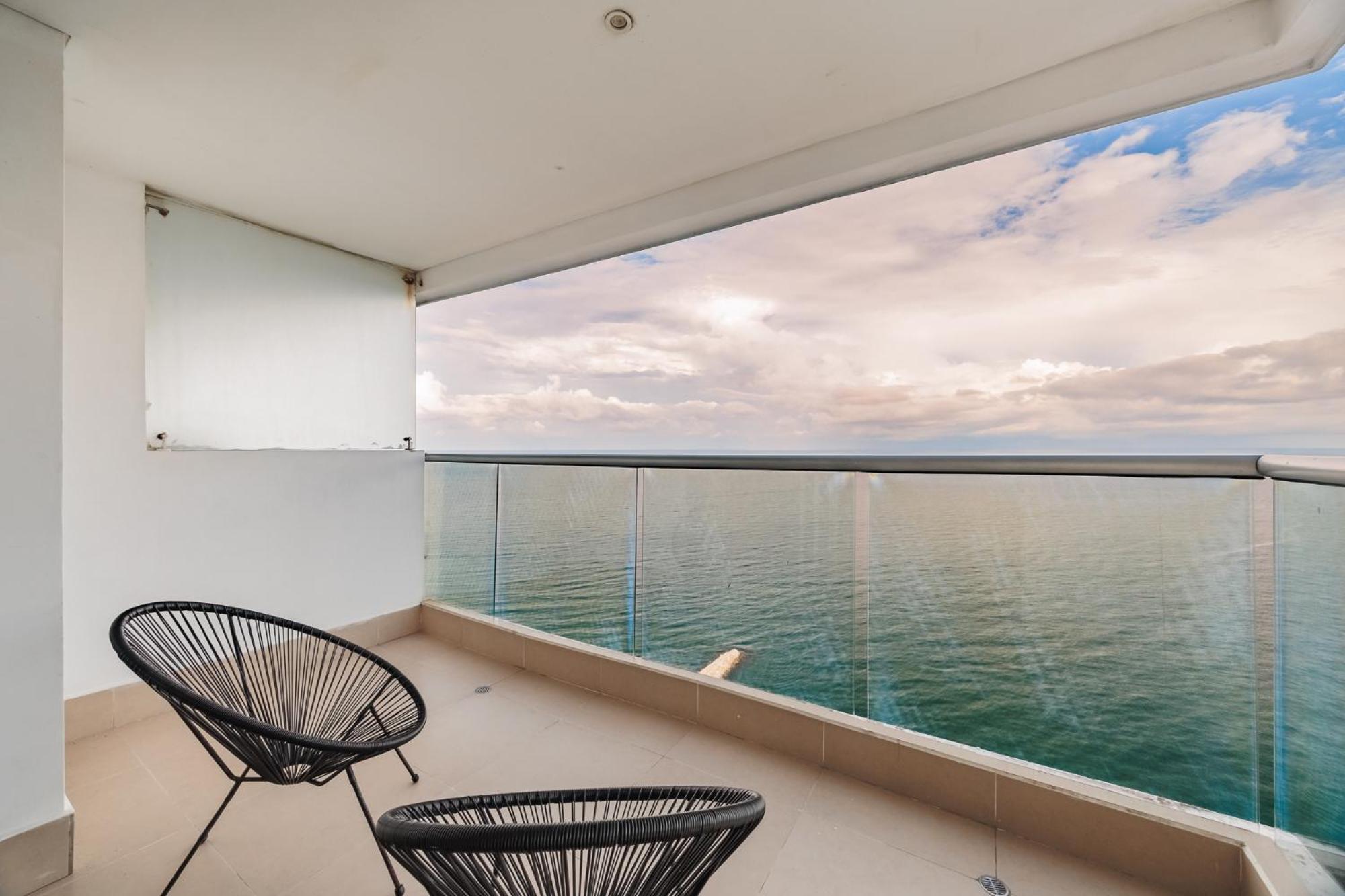 Magnifico Apto De 1 Habitacion Con Vista Inmejorable Al Mar En Bocagrande Cartagena