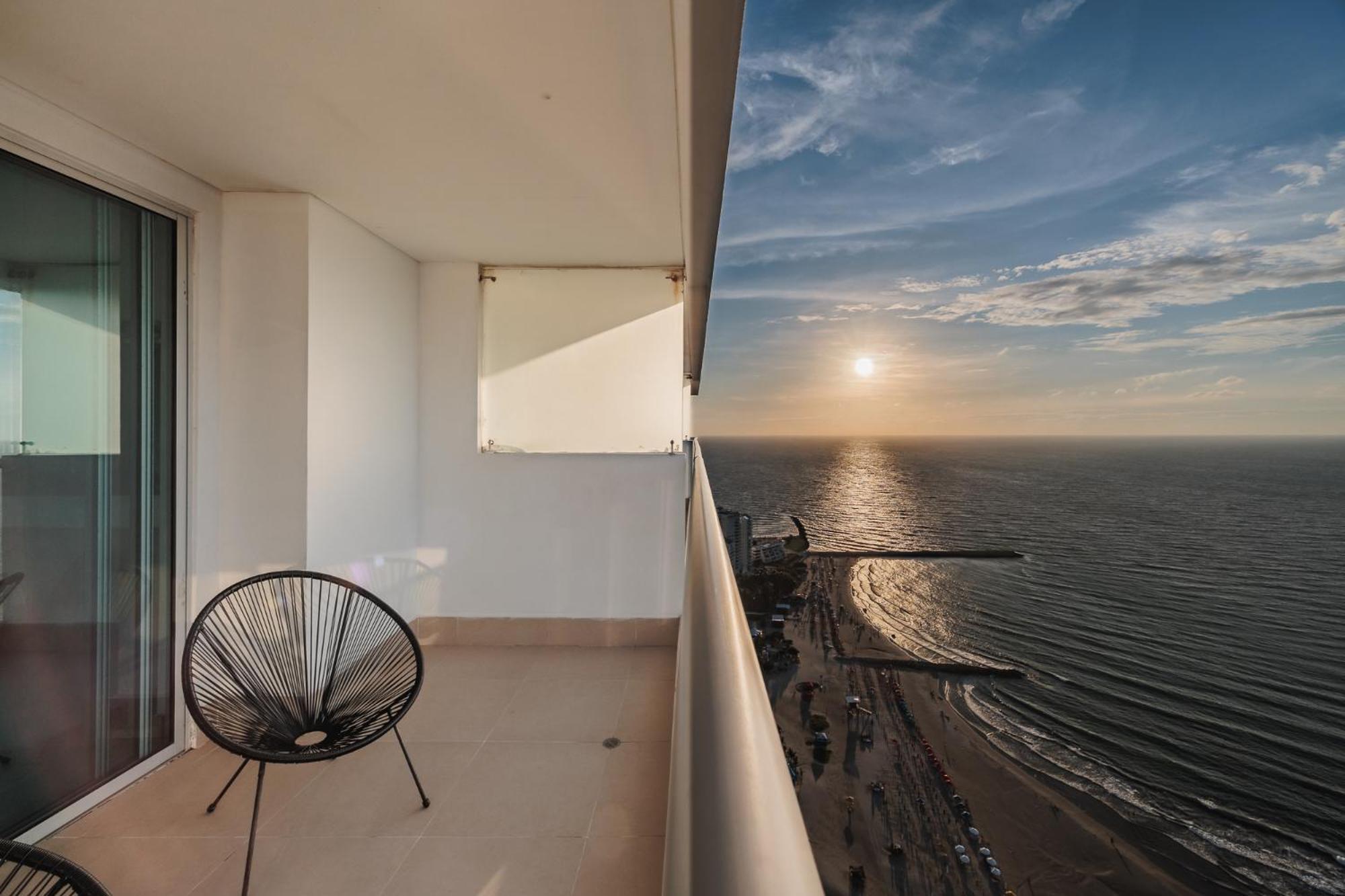 Apartamento Magnifico Apto De 1 Habitacion Con Vista Inmejorable Al Mar En Bocagrande *