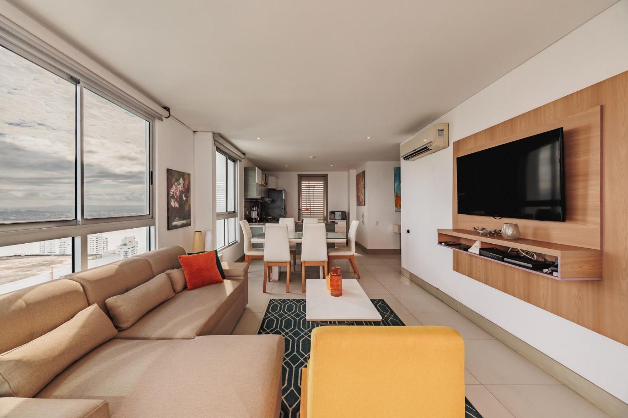 Exclusivo Penthouse Con Vistas Incomparables Al Mar En Bocagrande Apartamento Cartagena