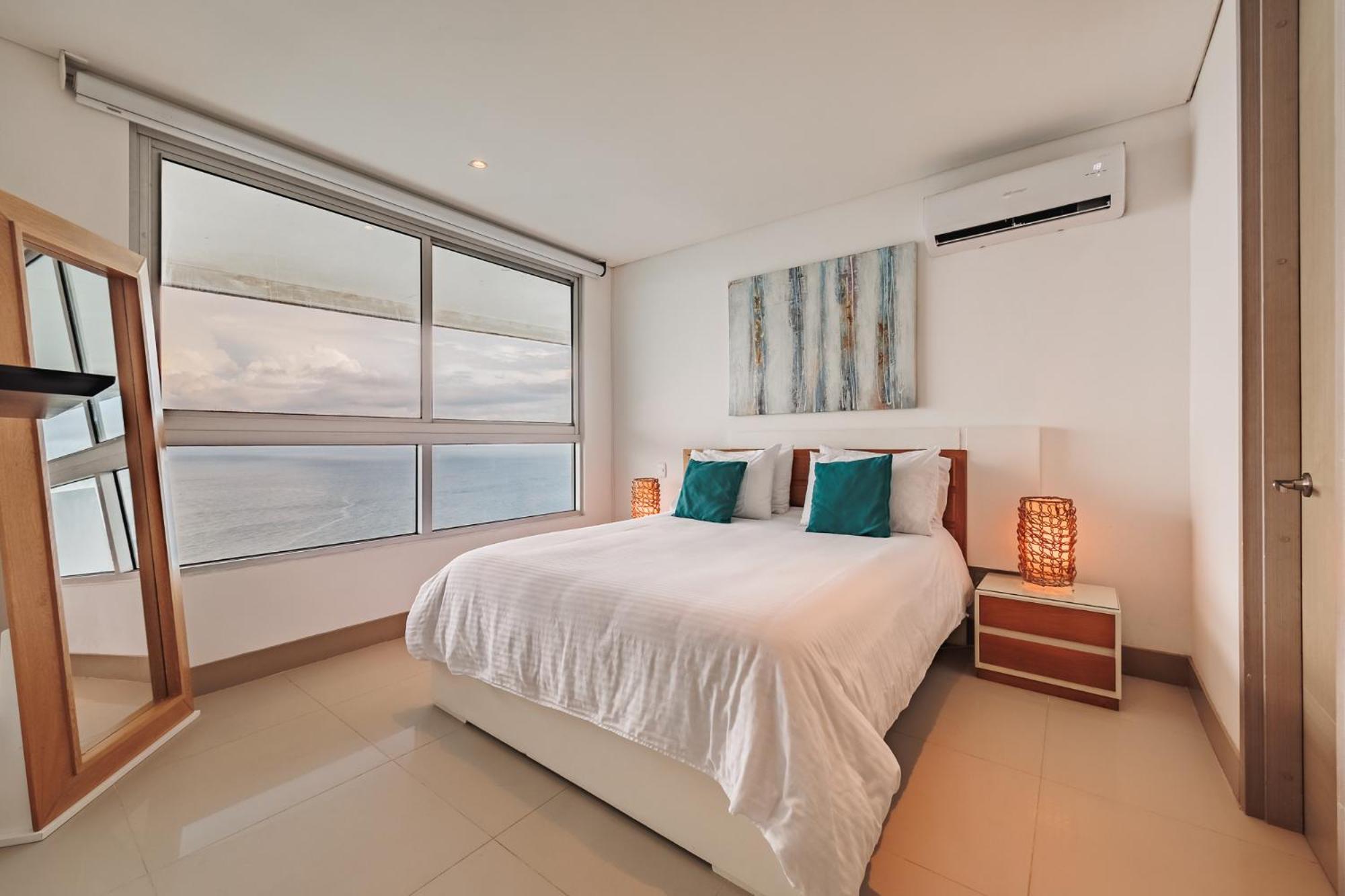 Magnifico Apto De 1 Habitacion Con Vista Inmejorable Al Mar En Bocagrande