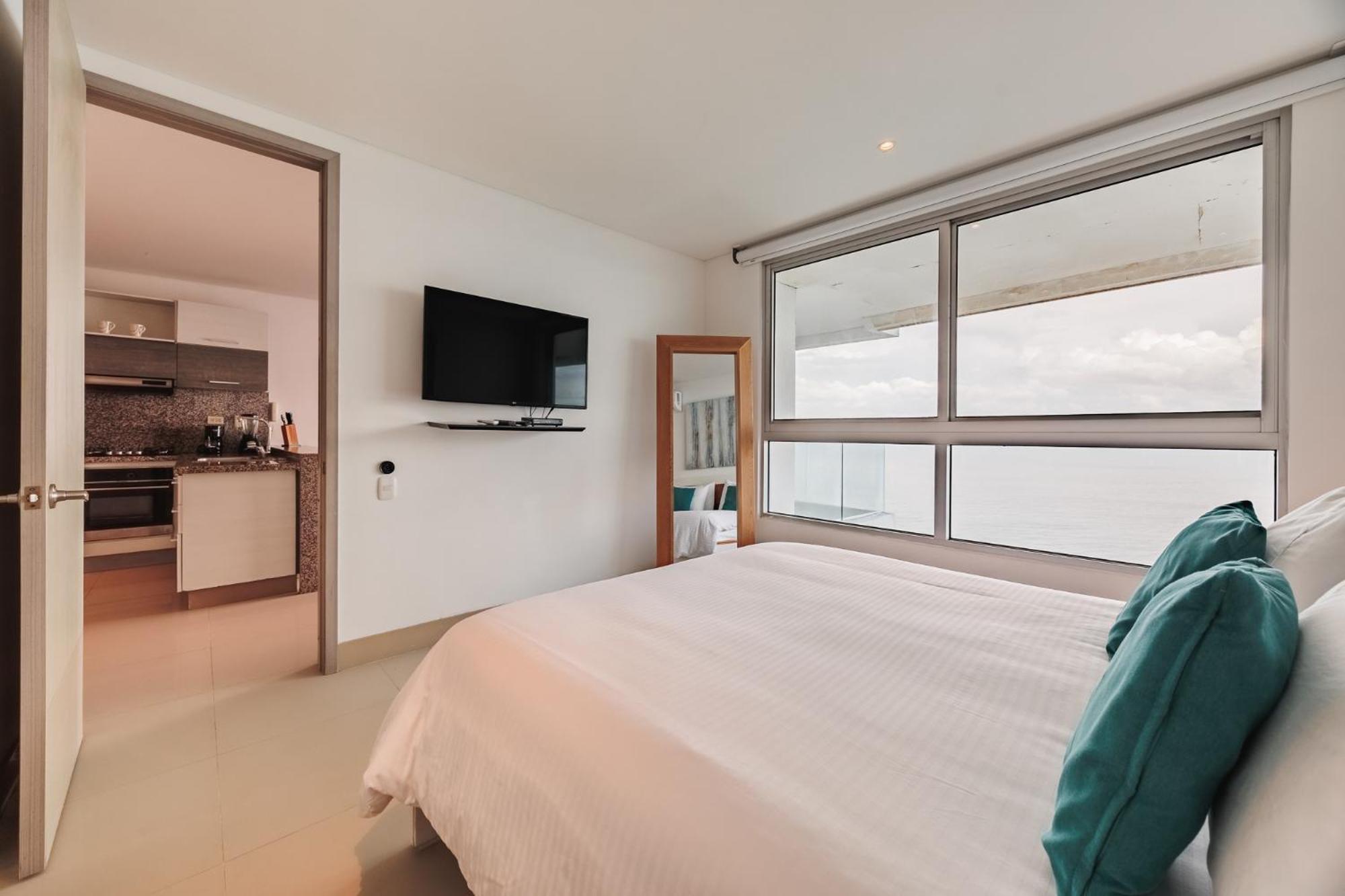 Apartamento Magnifico Apto De 1 Habitacion Con Vista Inmejorable Al Mar En Bocagrande