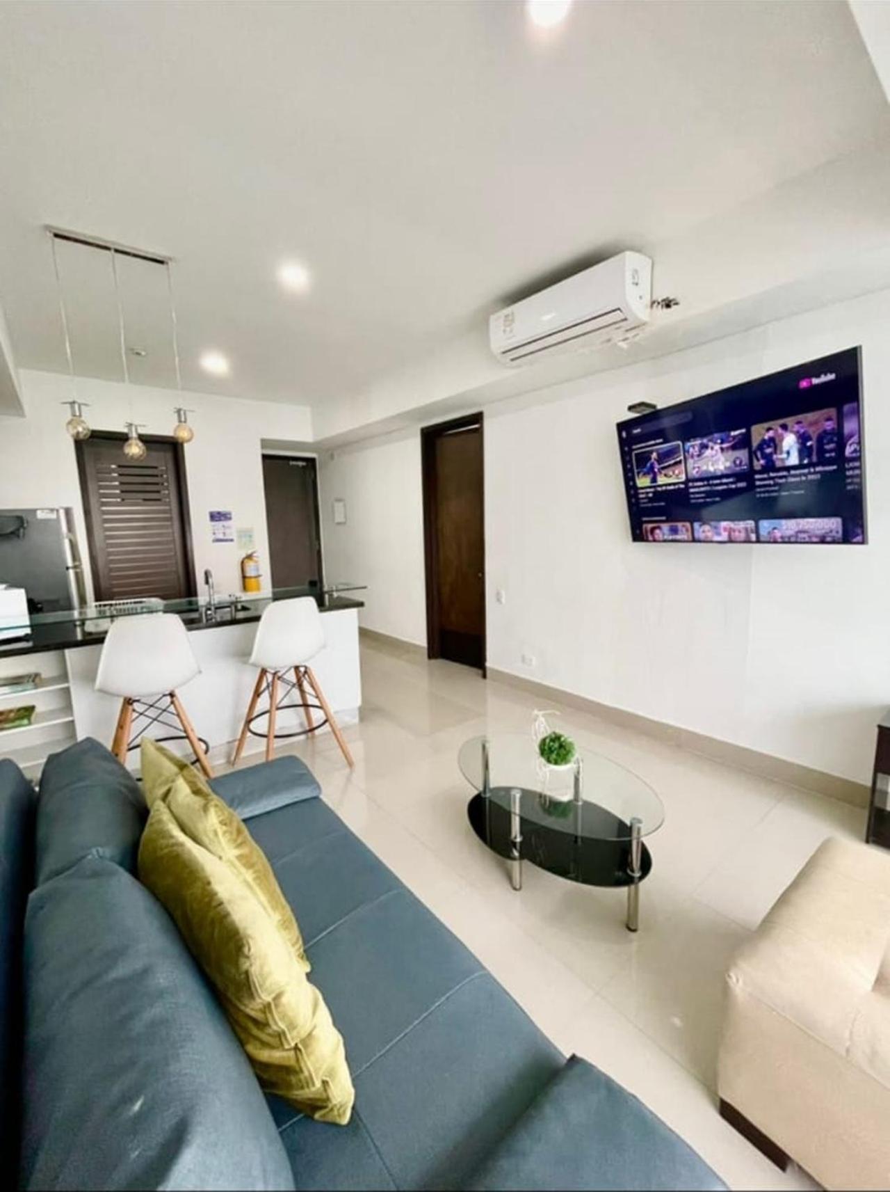 Apartamento 1pe-al De 1 Alcoba Frente Al Mar Con Aire Acondicionado, Piscina Y Wifi Cartagena