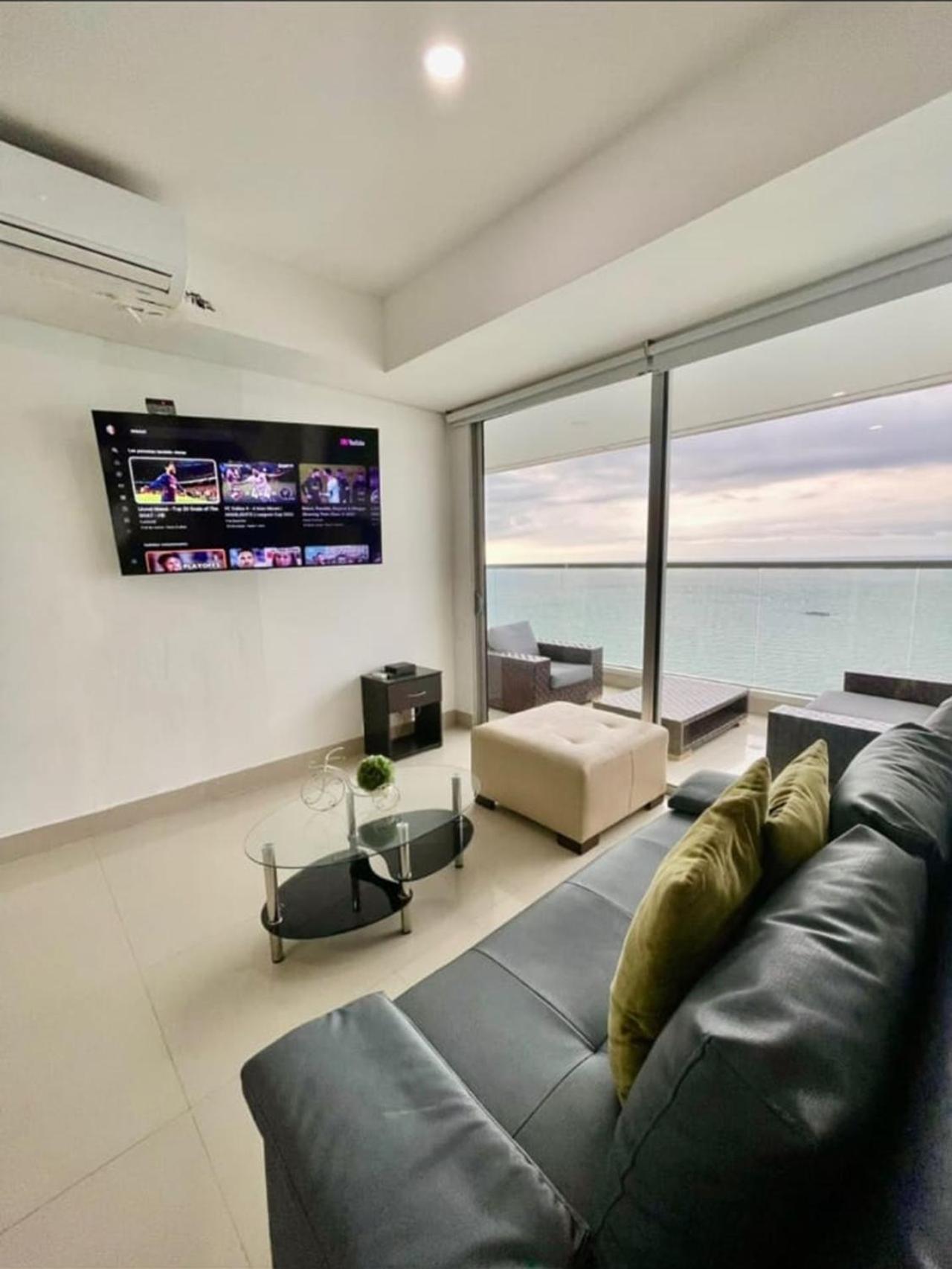 1pe-al De 1 Alcoba Frente Al Mar Con Aire Acondicionado, Piscina Y Wifi Cartagena