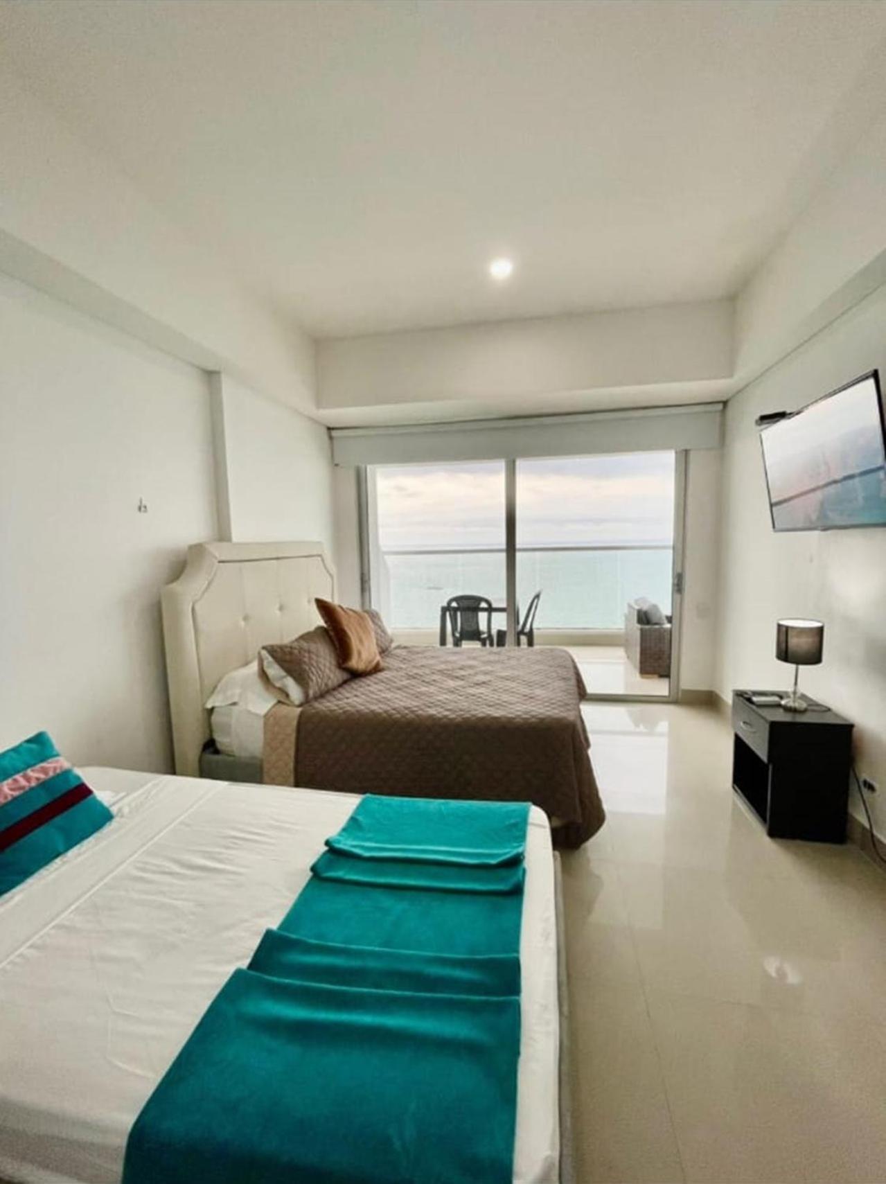 1pe-al De 1 Alcoba Frente Al Mar Con Aire Acondicionado, Piscina Y Wifi Apartamento *
