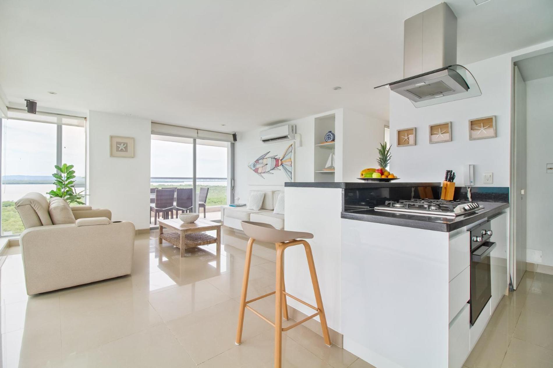 Apartamento De Ensueno!! En El Sonesta Salida Playa Vistas Wow Piscina Cartagena
