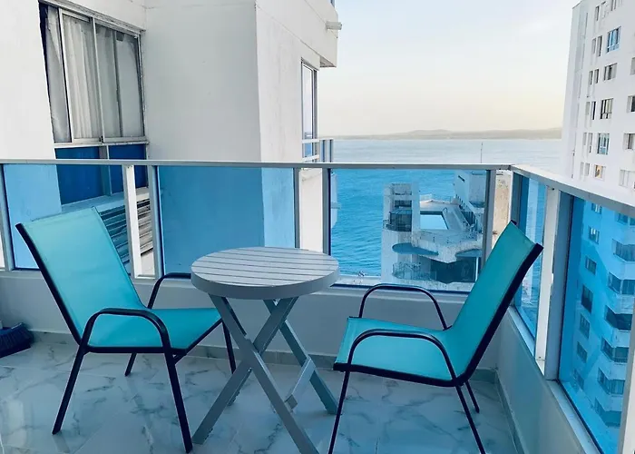 Lindo Apartamento En Cartagena El Laguito Bocagrande Con Vista Al Mar