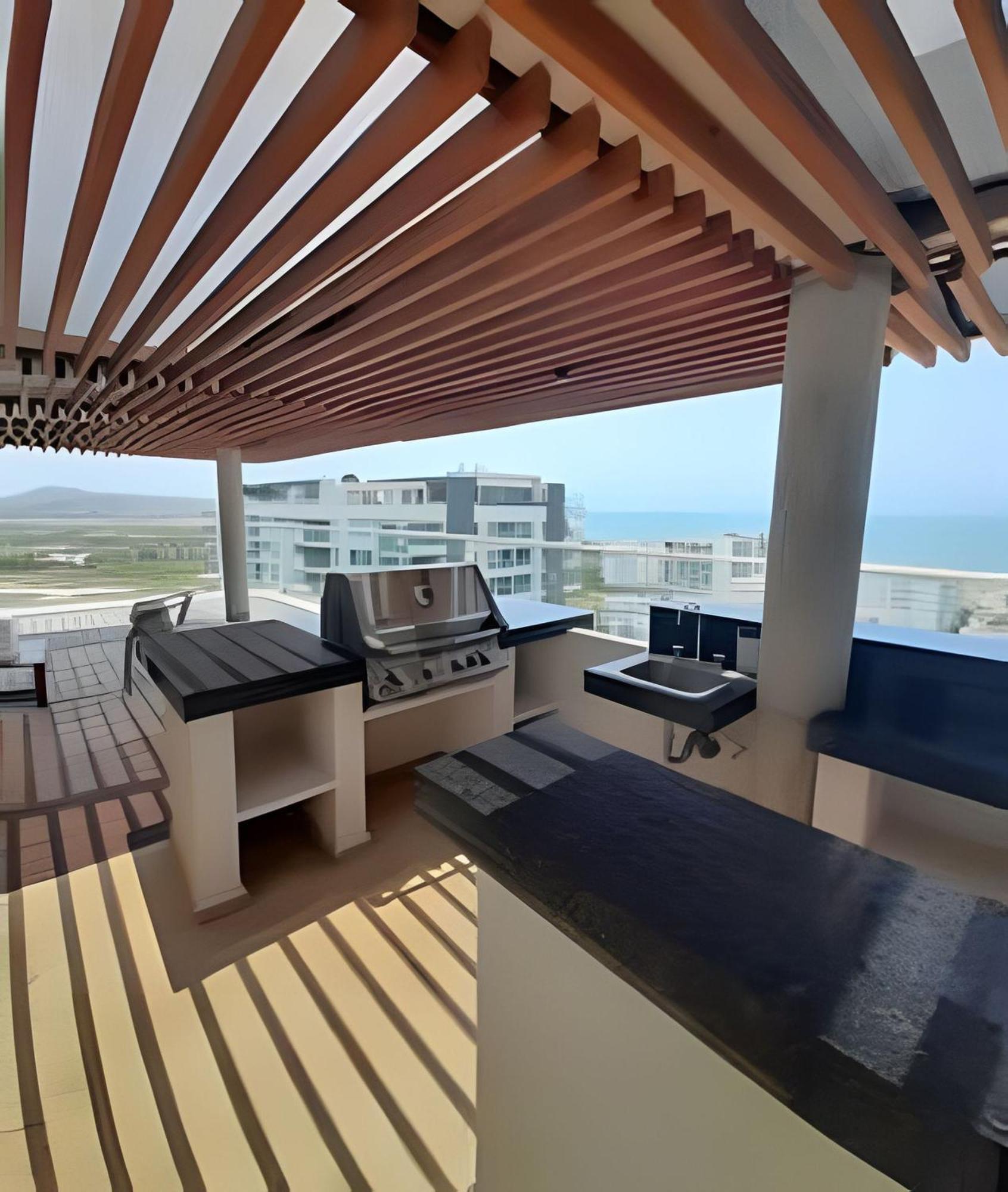 1 Frente A Playa De Morros. Piscina