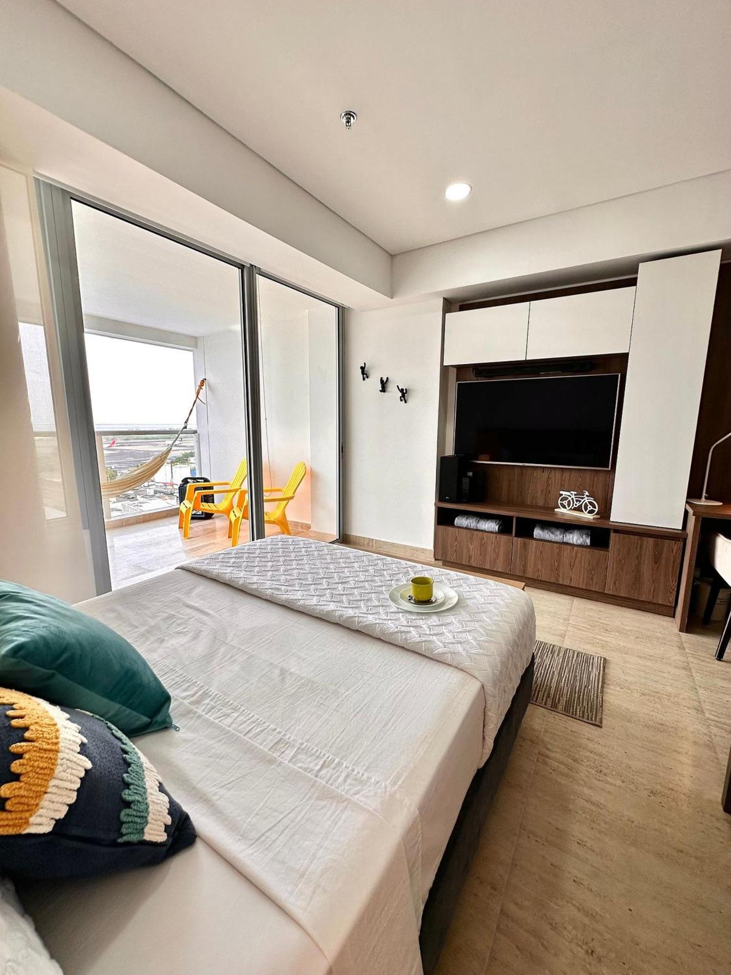 Apartamento Cb1034 Increible Vista A La Ciudad-amanecer Cartagena