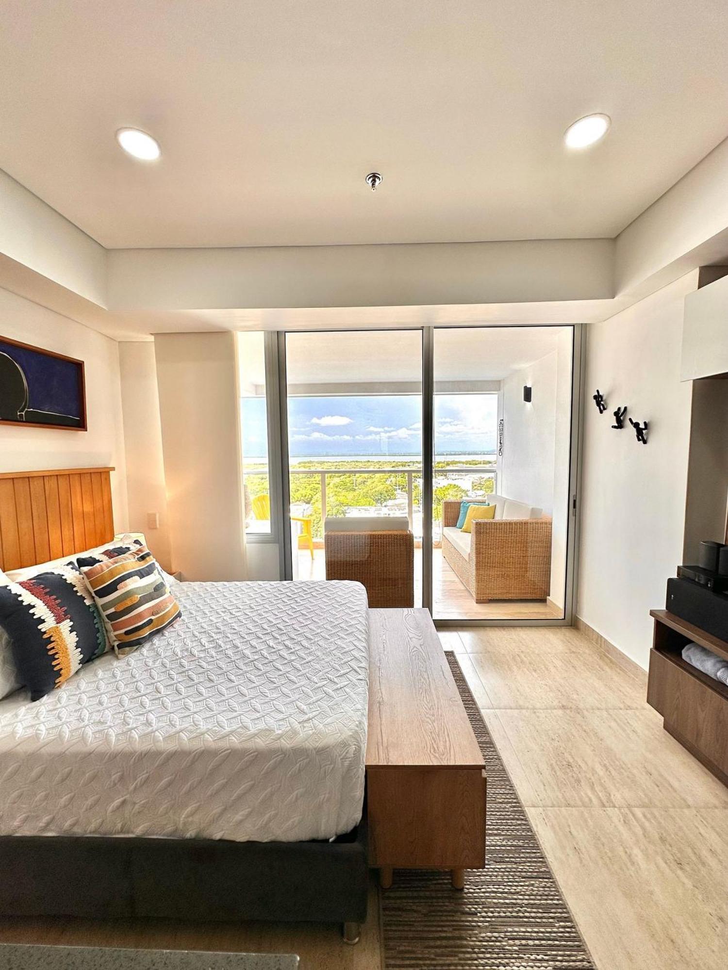 Apartamento Cb1034 Increible Vista A La Ciudad-amanecer Cartagena