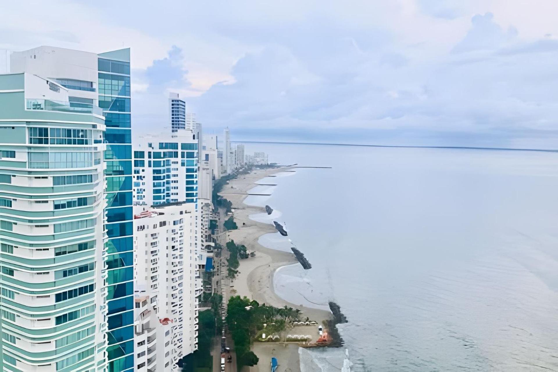 Lujoso Apto Piso 26 Con Vista Al Caribe Cartagena