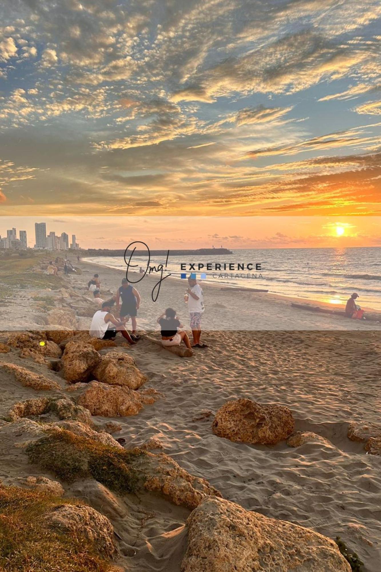 Cb715 Exclusiva Hermosa Vista Al Mar - Atardecer Oceanfront View Cartagena