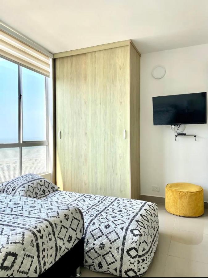 Lindo Apto Vista Al Mar,central Y Piscina Rooftop Apartamento
